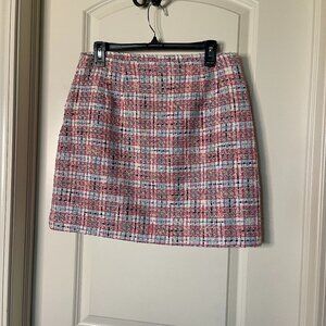 NWT LOFT Tweed Shift Skirt Size 8